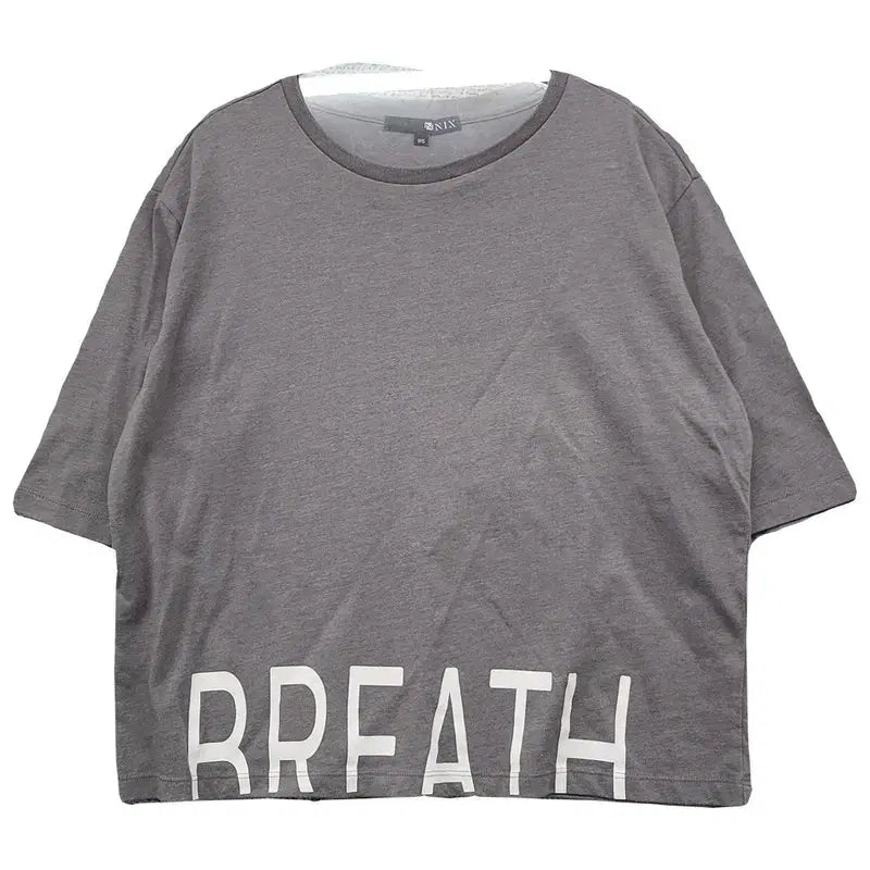 [BUNJANG] Nick's Printing Grey T-Shirt / 닉스 프린팅 그레이 반팔티 85