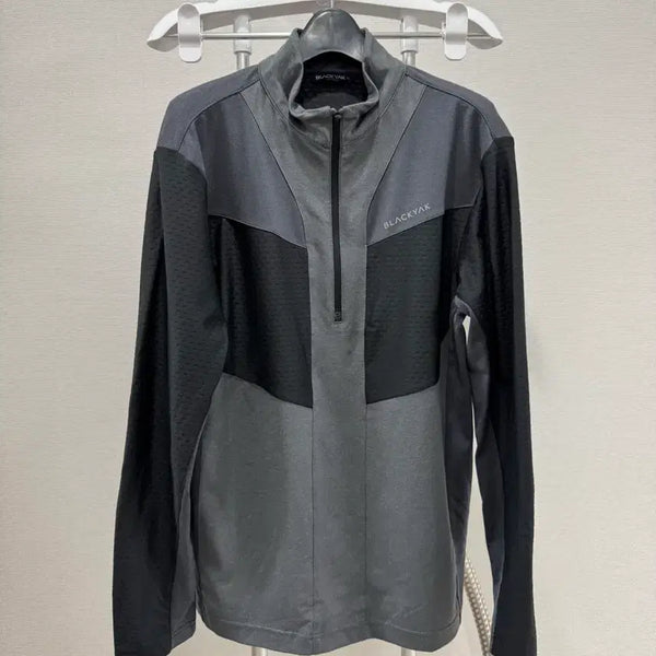 [BUNJANG] Black Yak Men's Half-Zip Long-Sleeve T-Shirt M Size / 블랙야크 남성 반집업 긴팔티셔츠 95사이즈