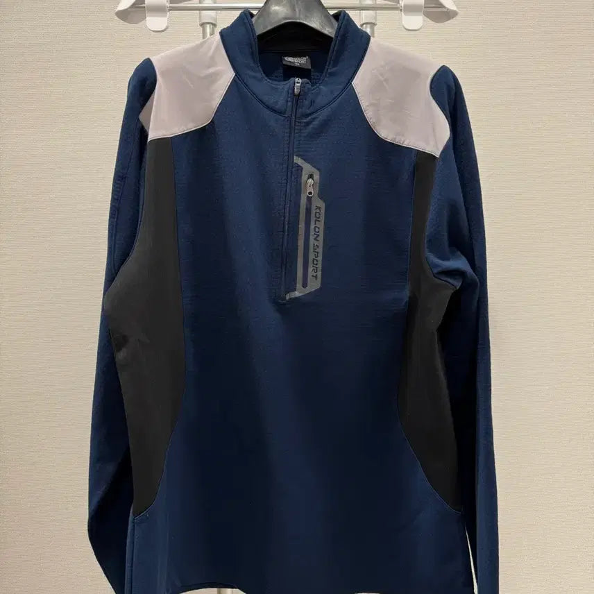 [BUNJANG] Kolon Sport Men's Half-Zip Long-Sleeve T-Shirt Size 105 / 코오롱스포츠 남성 반집업 긴팔티셔츠 105사이즈