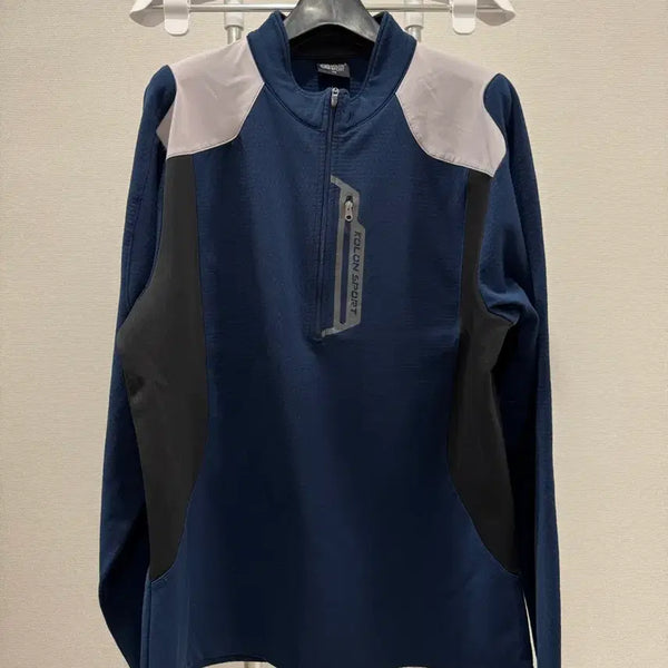[BUNJANG] Kolon Sport Men's Half-Zip Long-Sleeve T-Shirt Size 105 / 코오롱스포츠 남성 반집업 긴팔티셔츠 105사이즈