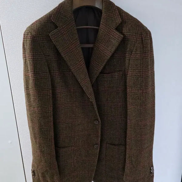 [BUNJANG] Sovereign Italian Made Tweed Check Sport Coat / 소버린 이태리 메이드 트위드 체크 스포츠코트