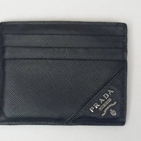 [BUNJANG] Prada Saffiano Leather Card Holder Black / 프라다 카드지갑