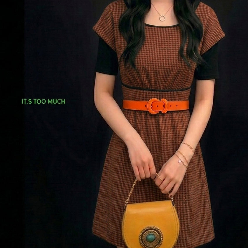 [BUNJANG] Wool Blend Knit Dress / Q1687 모직원피스 여성반팔원피스 롱니트 미니원피스 니트원피스 여자원피스