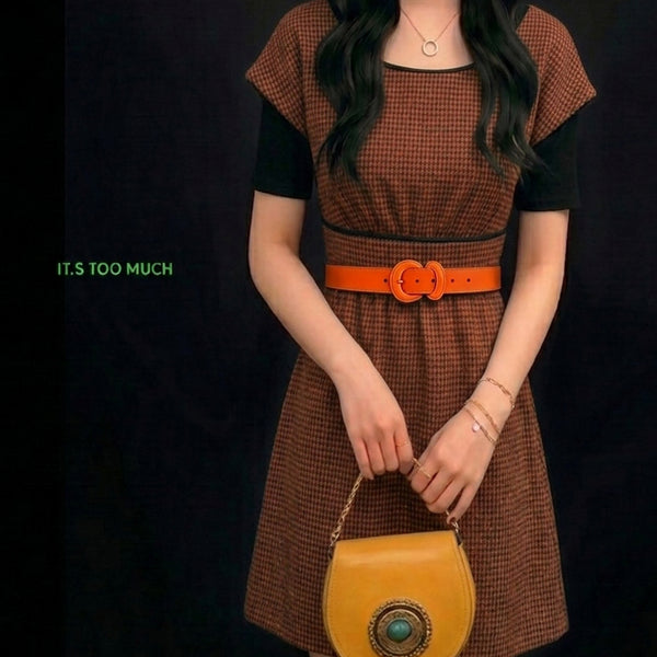 [BUNJANG] Wool Blend Knit Dress / Q1687 모직원피스 여성반팔원피스 롱니트 미니원피스 니트원피스 여자원피스