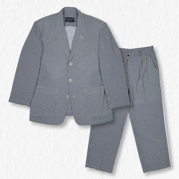 [BUNJANG] Vangarde Homme Seersucker Check Setup Suit / 뱅가드옴므 시어서커 체크 셋업