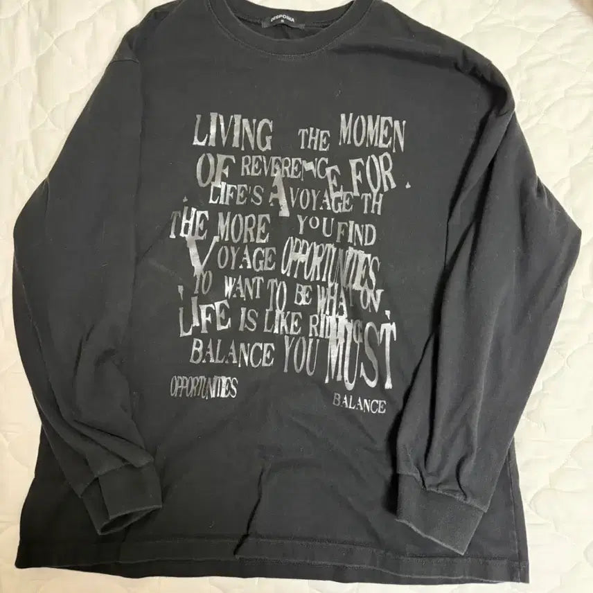 [BUNJANG] Long Sleeve T-Shirt - Size M / 롱슬리브 m