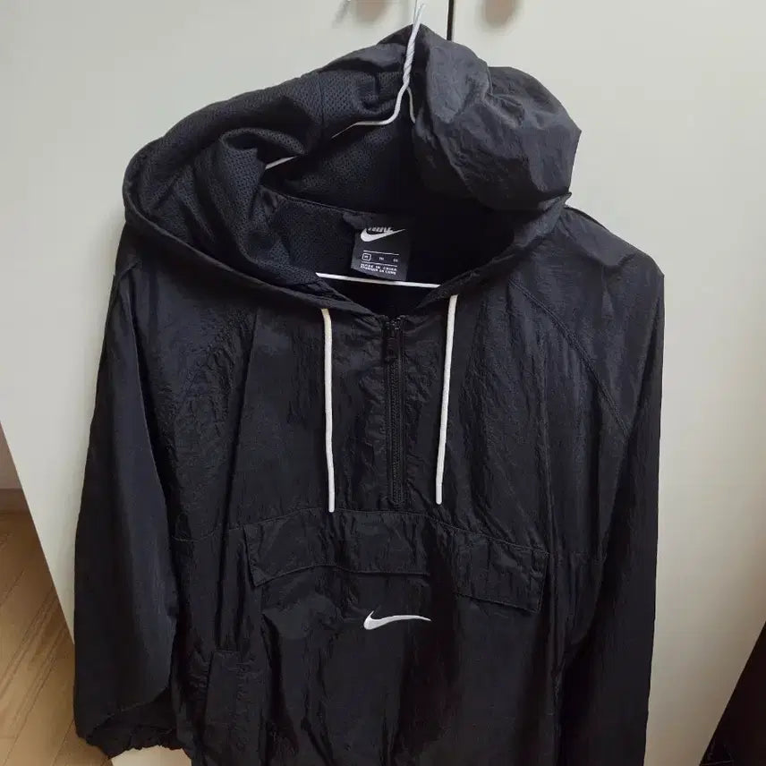 [BUNJANG] Nike Windbreaker Hoodie Jacket Black XL / 나이키 바람막이 후드 자켓 블랙