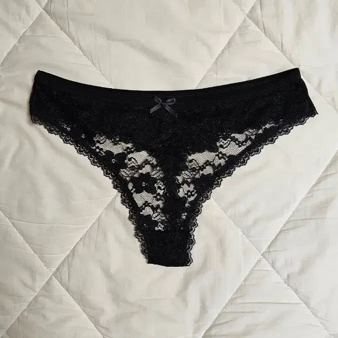 [BUNJANG] Black Lace Panties - Women's Underwear (Used) / 레이스 팬티 블랙 여성 속옷 중고