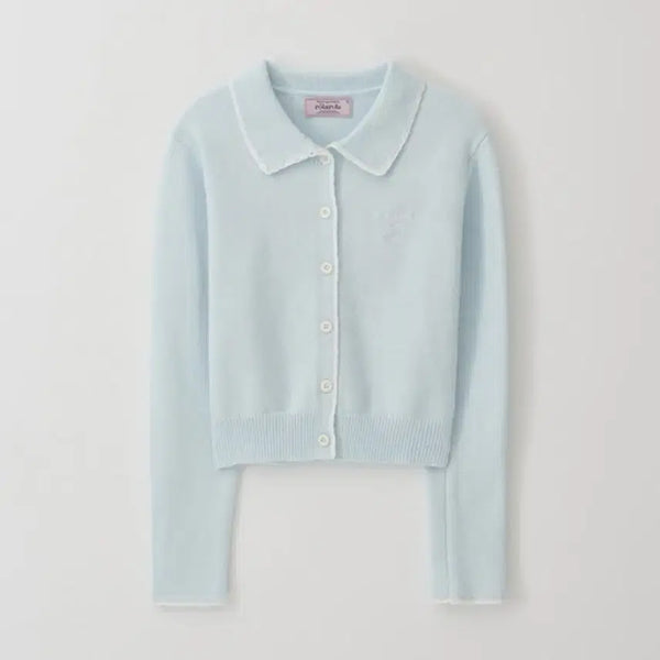 [BUNJANG] Rolarola Lace Collar Cardigan Blue / (택o 새상품) 로라로라 레이스 카라 가디건 블루