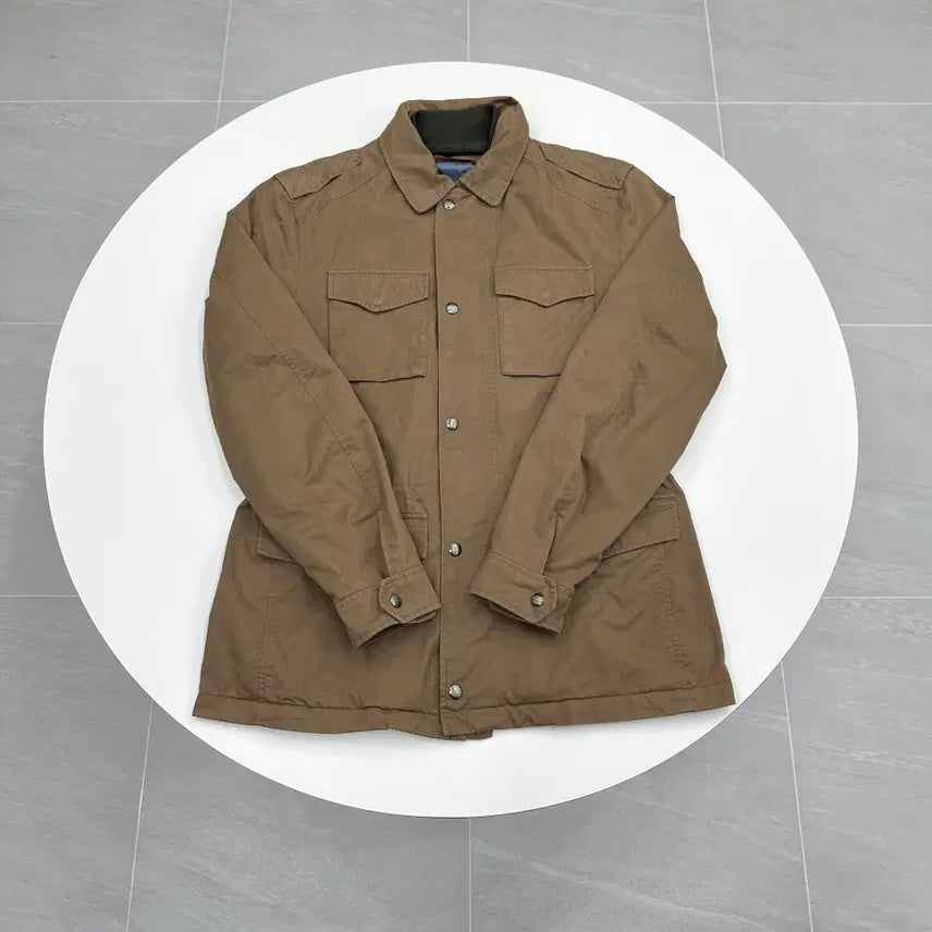 [BUNJANG] Massimo Dutti Brown Sand Field Safari Utility Jacket L (100) / 마시모두띠 필드 자켓 사파리 유닐리티 자켓 브라운 L 100