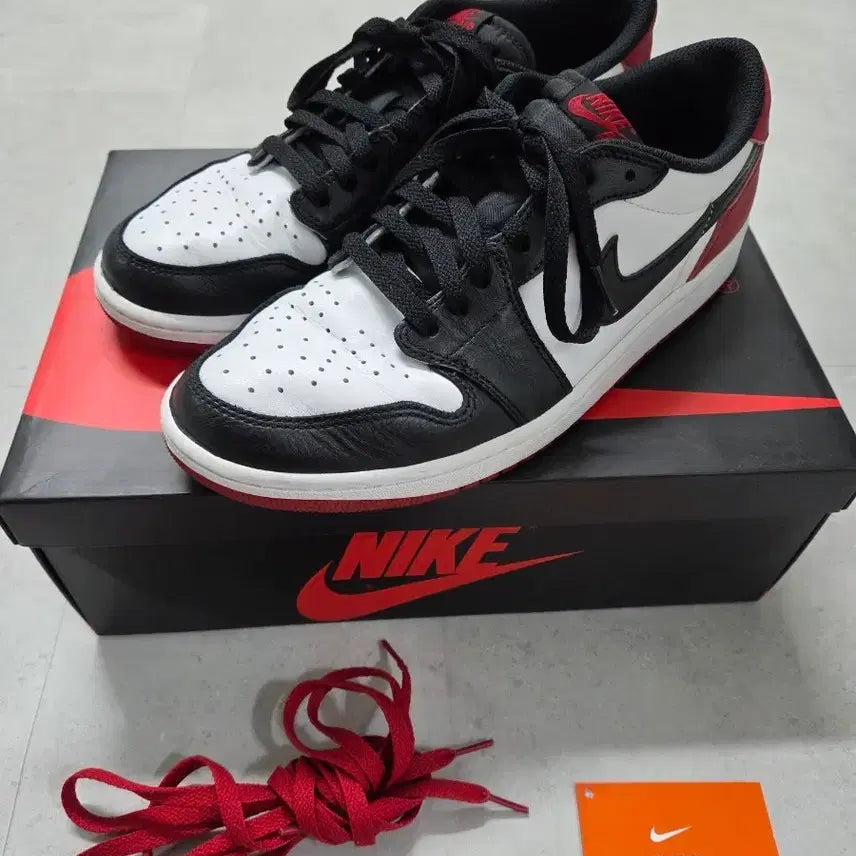 [BUNJANG] Nike Air Jordan 1 Low Black Toe Men's Size 285 / 나이키 조던1 블랙토 로우 285사이즈