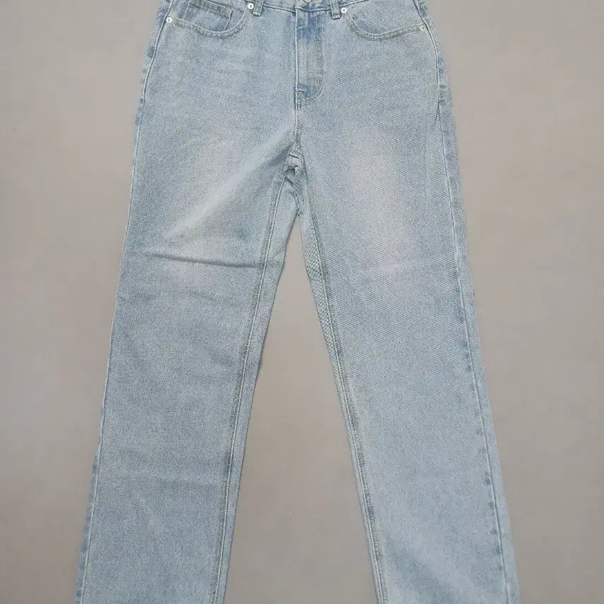 [BUNJANG] Topi Stonewashed Semi Wide Leg Jeans / [M] 토피 연청 스톤워싱 세미 와이드진 청바지