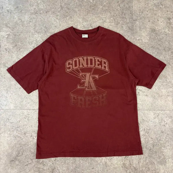 [BUNJANG] Ezkaton Red Short Sleeve T-Shirt / ezkaton 레드 반팔티 #csz991