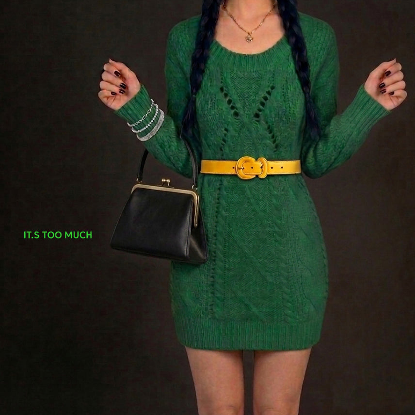 [BUNJANG] Vintage Retro Women's Knit Sweater / Q1722 복고 여자니트 니트스웨터 여자스웨터 여성스웨터