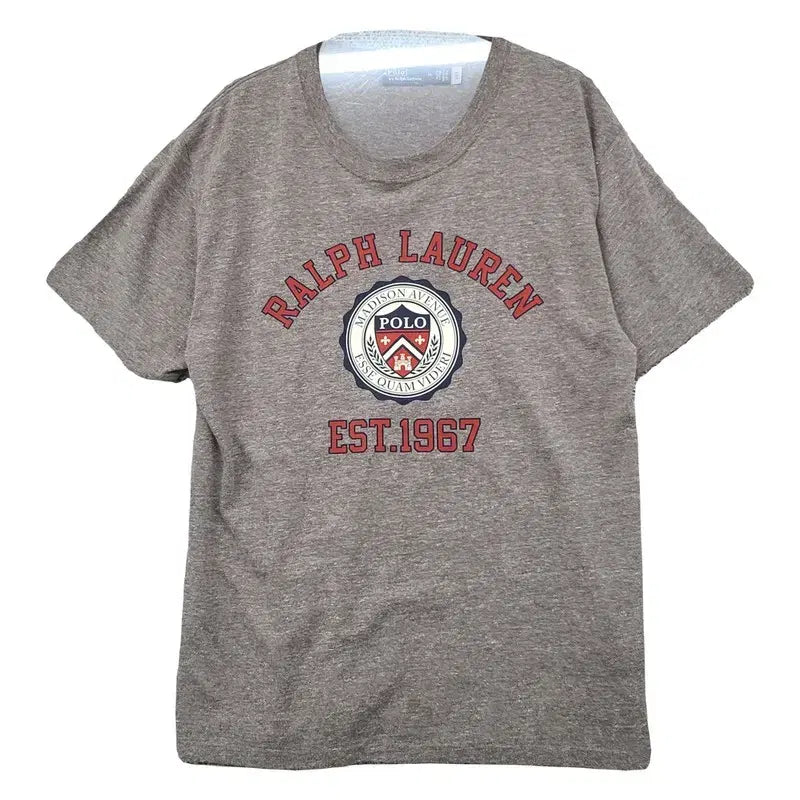 [BUNJANG] Polo Ralph Lauren Printing Light Gray T-Shirt M / 폴로 랄프로렌 프린팅 라이트 그레이 반팔티 M