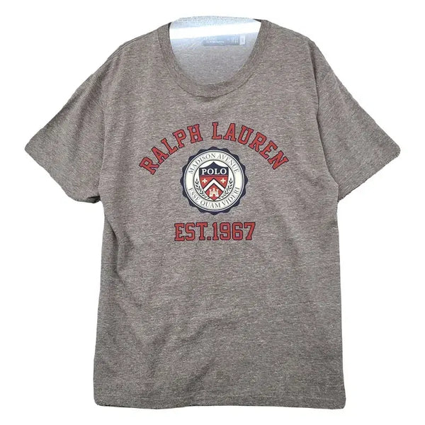 [BUNJANG] Polo Ralph Lauren Printing Light Gray T-Shirt M / 폴로 랄프로렌 프린팅 라이트 그레이 반팔티 M