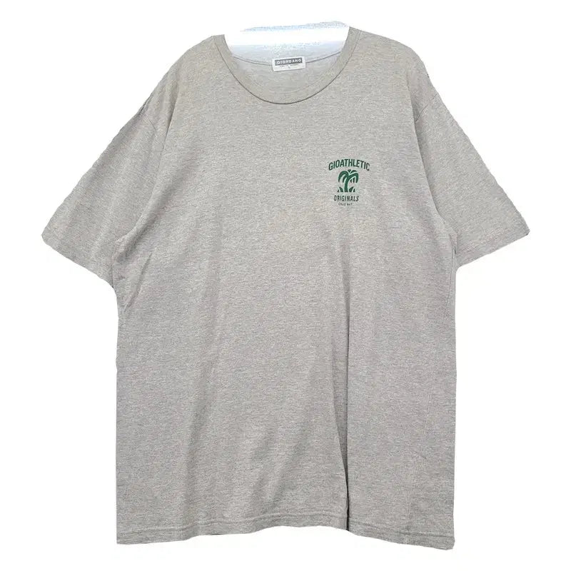 [BUNJANG] Giordano Light Grey Short Sleeve T-Shirt - Size L / 지오다노 라이트 그레이 반팔티 L
