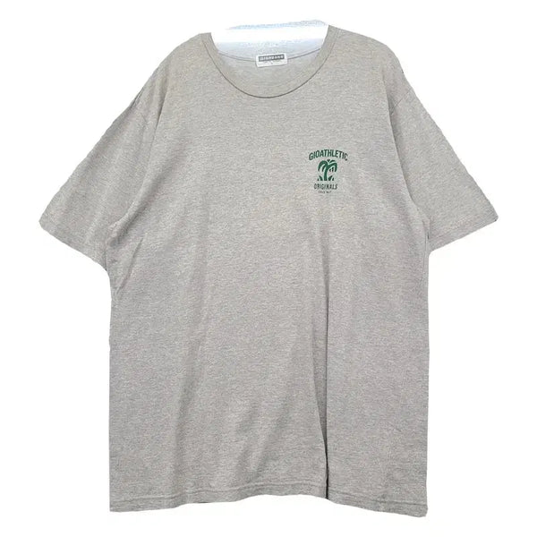 [BUNJANG] Giordano Light Grey Short Sleeve T-Shirt - Size L / 지오다노 라이트 그레이 반팔티 L