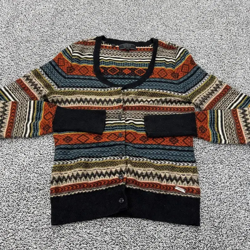 [BUNJANG] GUESS Nordic Pattern Cardigan (Authentic/XS) / [정품/XS] 게스 노르딕 패턴 가디건