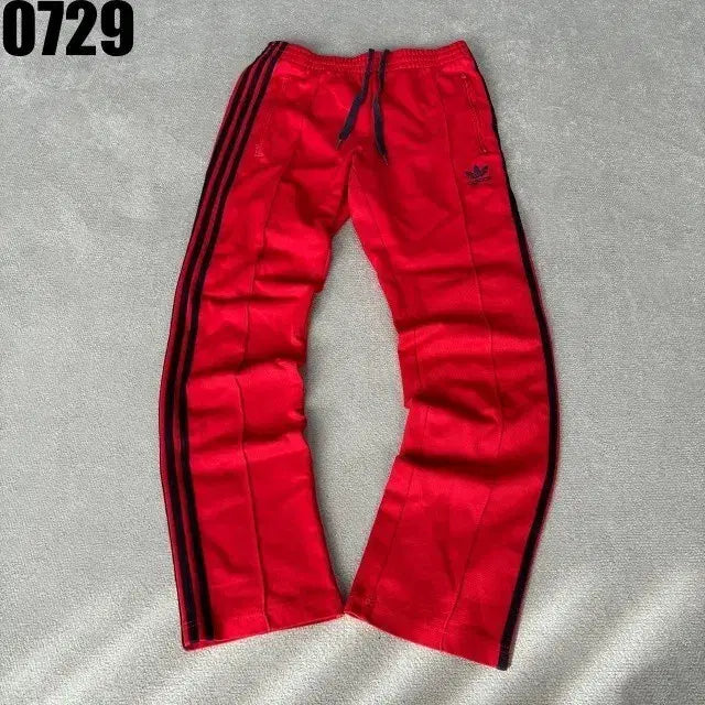 [BUNJANG] Adidas 3-Stripes Track Pants Red Size 100 / 아디다스 삼선 트레이닝 바지 레드 100