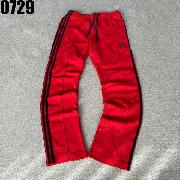[BUNJANG] Adidas 3-Stripes Track Pants Red Size 100 / 아디다스 삼선 트레이닝 바지 레드 100