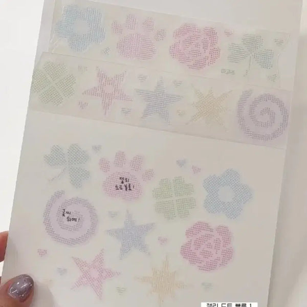 [BUNJANG] Magoz Jelly Dot Bloom 1 Kiss Cut Masking Tape Stickers / 마고즈 젤리 도트블룸1 키스컷 마테띵 다꾸 스티커