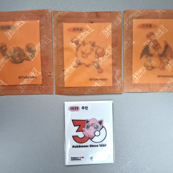 [BUNJANG] Pokemon Sticker Bundle / 포켓몬 띠부씰 4장 일괄 판매
