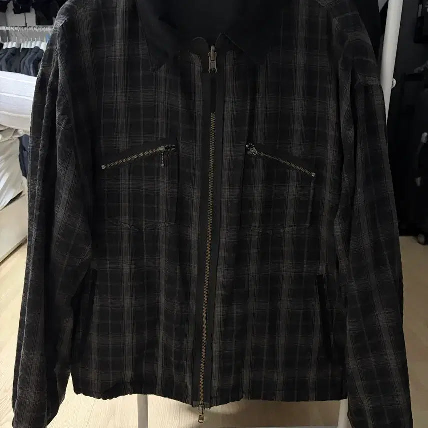 [BUNJANG] Politeru 25SS Lamy Check Blouson Black / [4] 폴리테루 25SS 라미체크 블루종 블랙