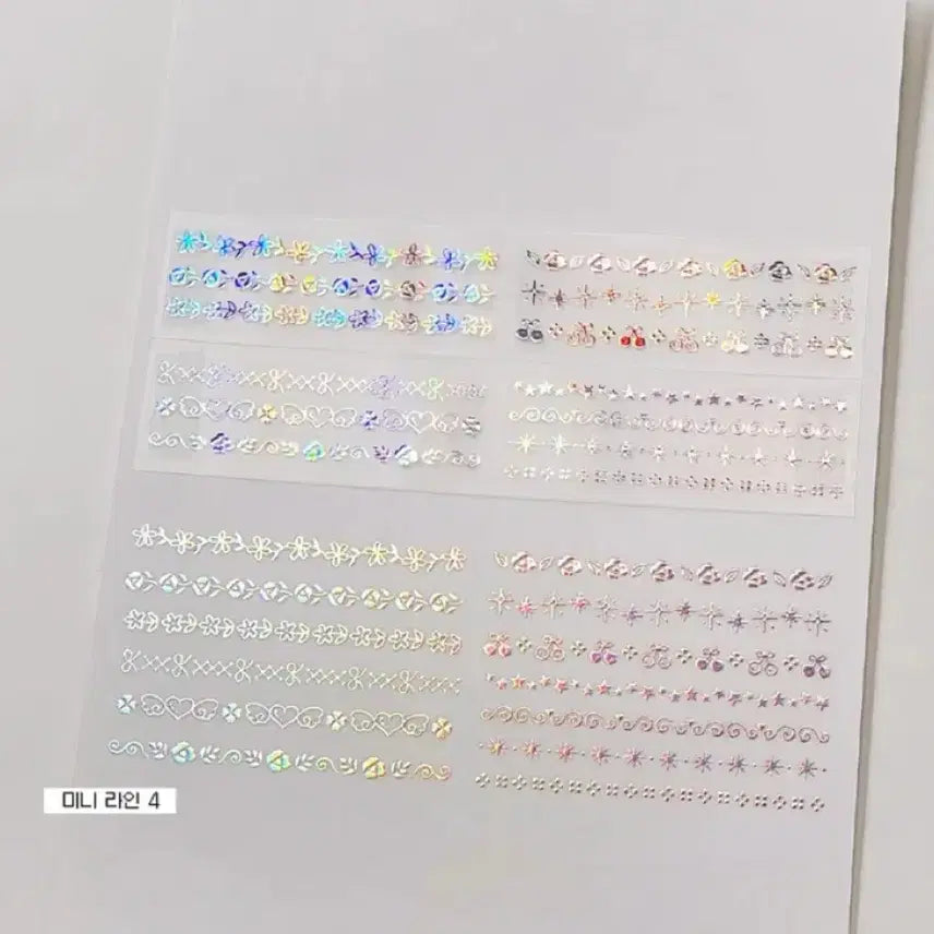 [BUNJANG] Magoz Mini Line 4 Hologram Kiss Cut Masking Tape Set / 마고즈 미니라인4 홀로그램 키스컷 마테띵 다꾸 스티커