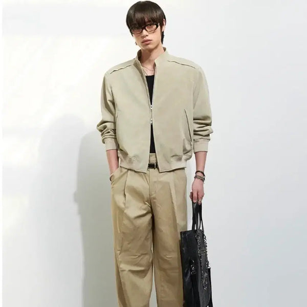 [BUNJANG] Alrene Velour Blouson Beige Size 2 / 알렌느 벨루어 블루종 베이지 2사이즈