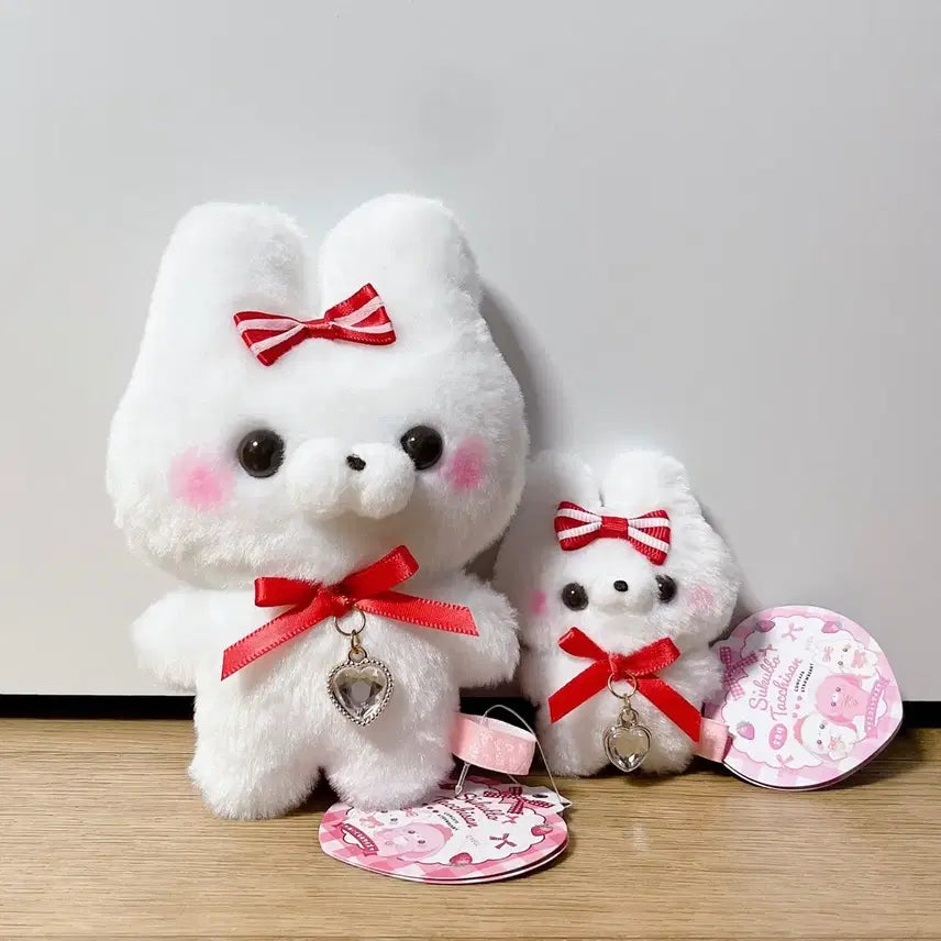 [BUNJANG] Sukkuto Touchi Cafe Maid Rabbit Plush & Keyring Set / 스쿳토탓치상 카페 메이드 중형 인형&키링 세트