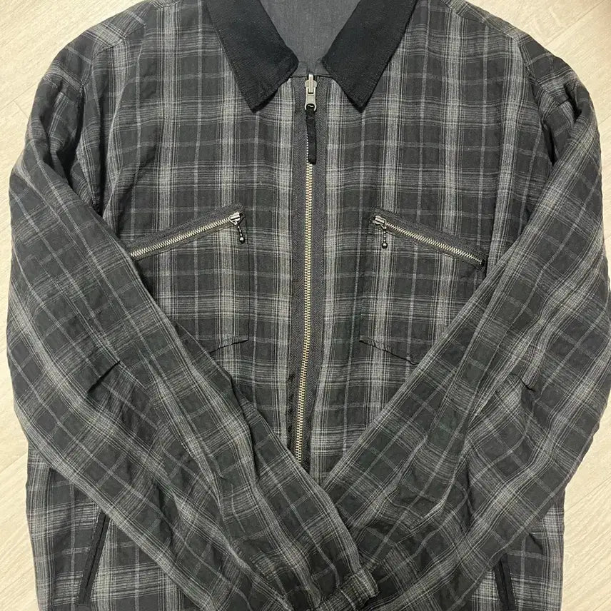 [BUNJANG] Polyteru Reversible Blouson Lamicek Black / [2] 폴리테루 리버시블 블루종 라미체크 블랙