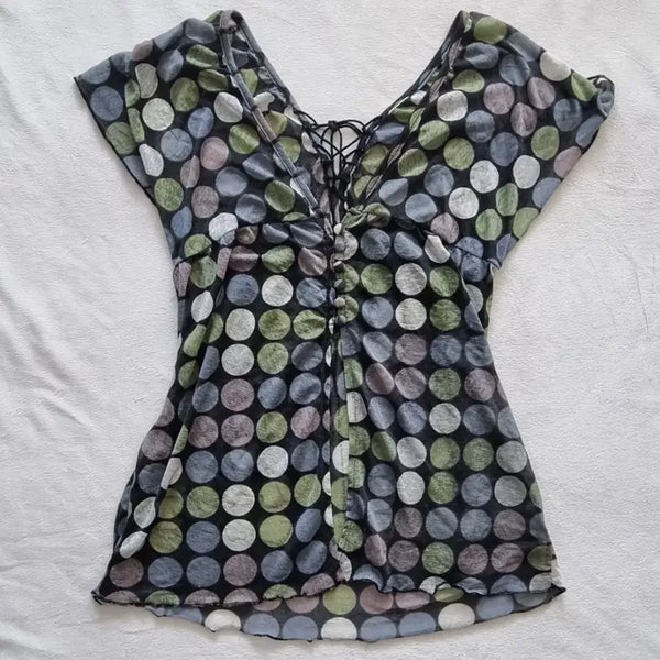[BUNJANG] Vintage Mori Girl Oriental Top / 빈티지 모리걸 오리엔탈 탑