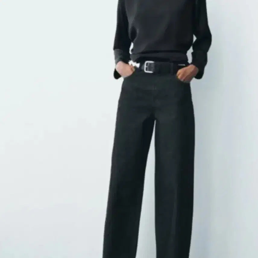[BUNJANG] ZARA Wide Leg Denim Jeans Size 32 / ZARA 자라 와이드 데님 32