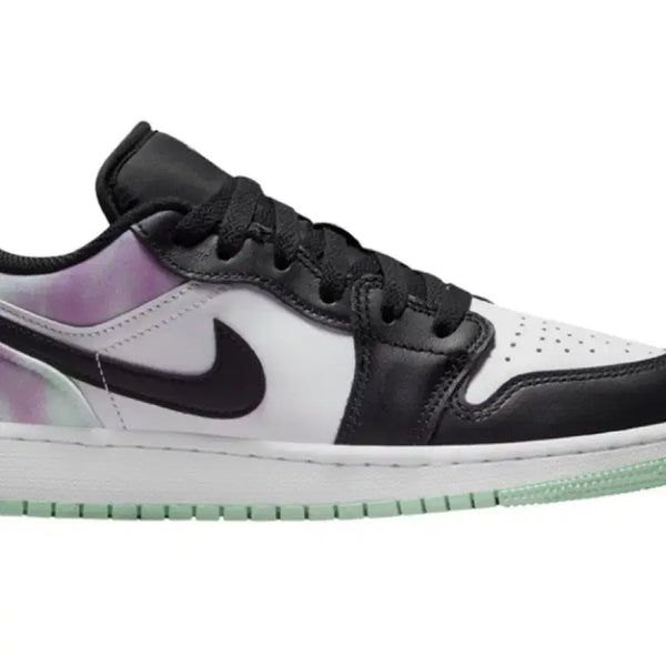 [BUNJANG] Nike Air Jordan 1 Low SE Mint Purple Tie-Dye (GS) 240 / 나이키 조던 1 로우 SE 민트, 보라 타이다이 (GS) 240