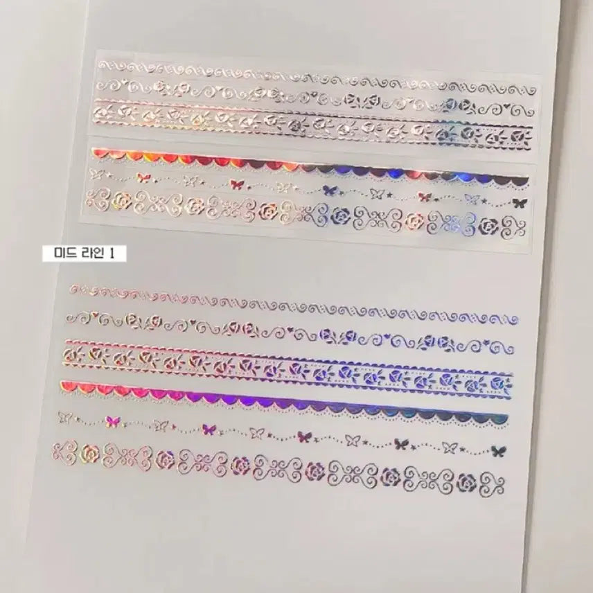 [BUNJANG] Magos Midline 1 Hologram Kiss-Cut Washi Tape Stickers / 마고즈 미드라인1 홀로그램 키스컷 마테띵 다꾸 스티커
