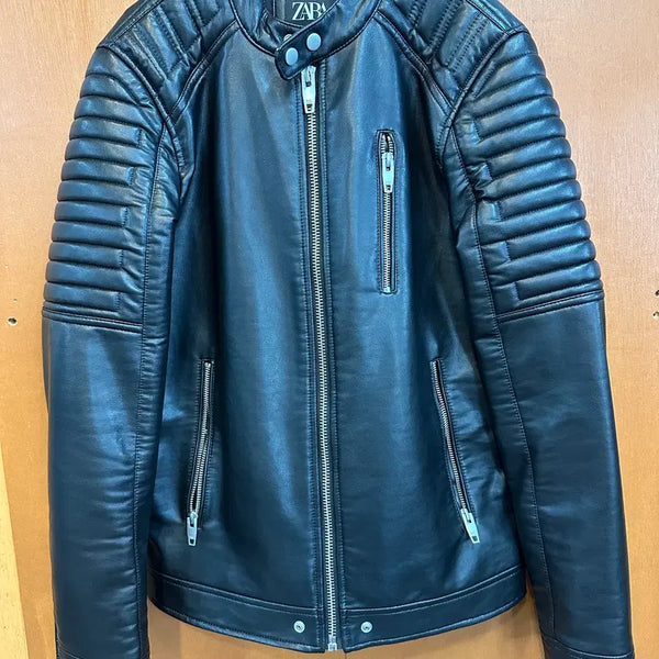 [BUNJANG] Zara Leather Jacket S / 자라 가죽 자켓 S (29J6-23)