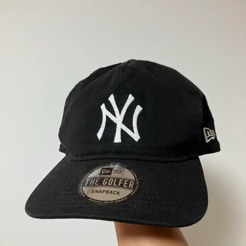 [BUNJANG] New Era New York Yankees Golfer Fit 6-Panel Cap Hat Black / 뉴에라 뉴욕양키스 골퍼 핏 6패널캡 볼캡 모자 블랙