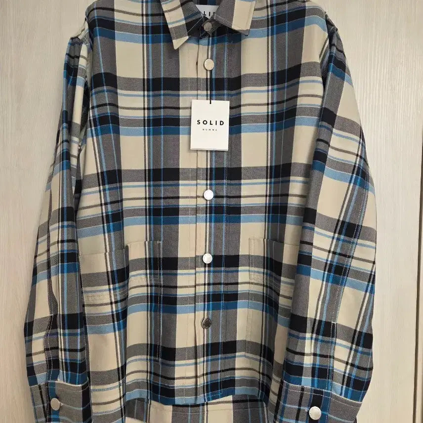 [BUNJANG] Solid Homme Oversized Flannel Check Jacket / 솔리드옴므 오버사이즈 프란넬 체크 자켓 46