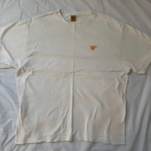 [BUNJANG] Human Made Embroidered Logo T-Shirt White L / 급처)휴먼메이드 자수 로고 반팔 티셔츠 L