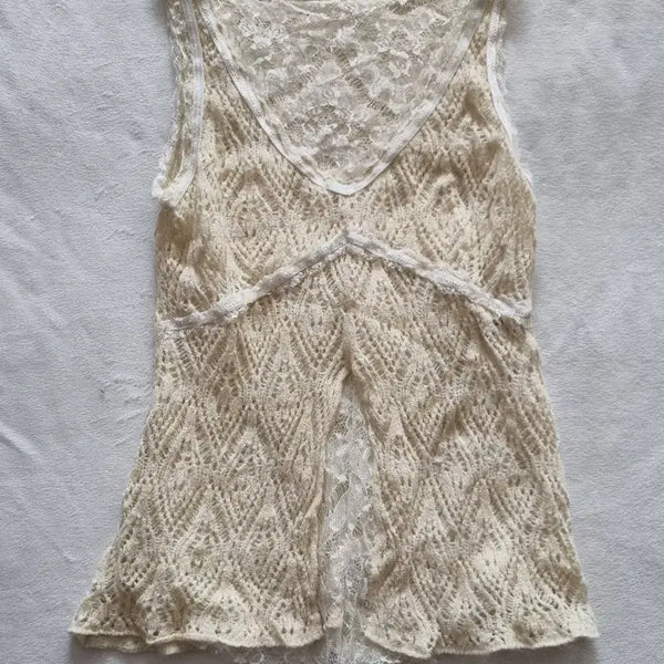 [BUNJANG] Vintage Mori Girl Oriental Lace Camisole / 빈티지 모리걸 오리엔탈 레이스 나시