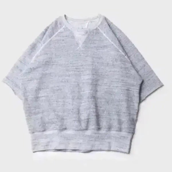 [BUNJANG] BEHAVE Half Sweat Mélange Grey T-Shirt / [3] 비헤비어 하프스웻 멜란지그레이