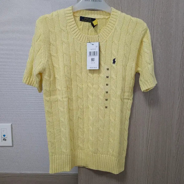 [BUNJANG] Polo Ralph Lauren Cable Knit Short Sleeve Sweater / 폴로 랄프로렌 케이블 반팔니트