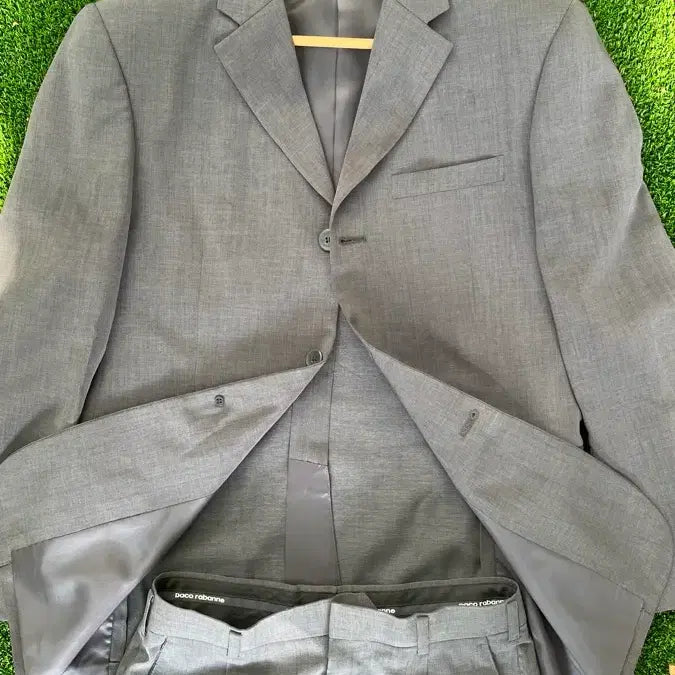 [BUNJANG] Paco Rabanne Men's Summer Suit Set (Gray) / 여름용 파코라반 남성 정장 세트 (그레이)