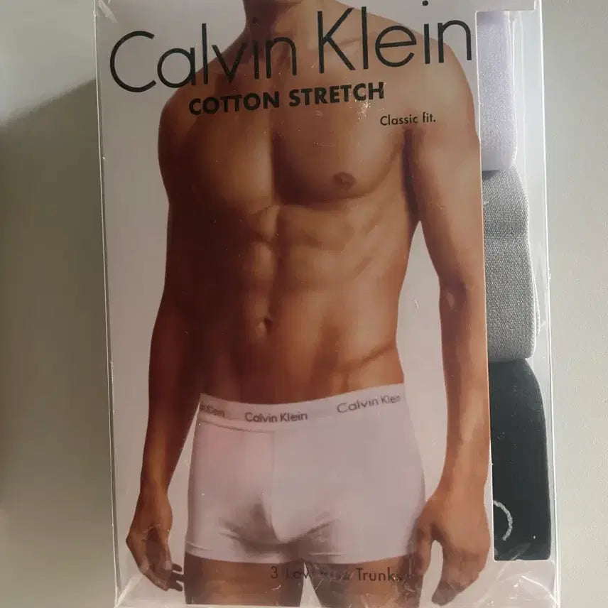 [BUNJANG] Calvin Klein Cotton Stretch Trunk Underwear 3-Pack (L Size) / (새상품) CK 캘빈클라인 코튼 스트레치 3팩 트렁크 (L사이즈)