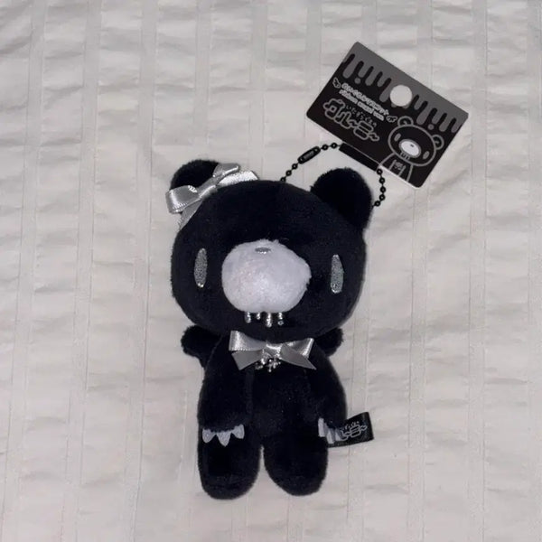 [BUNJANG] Gloomy Bear Ribbon Angel Black Plush Keychain / 글루미베어 리본엔젤 블랙 인형 키링