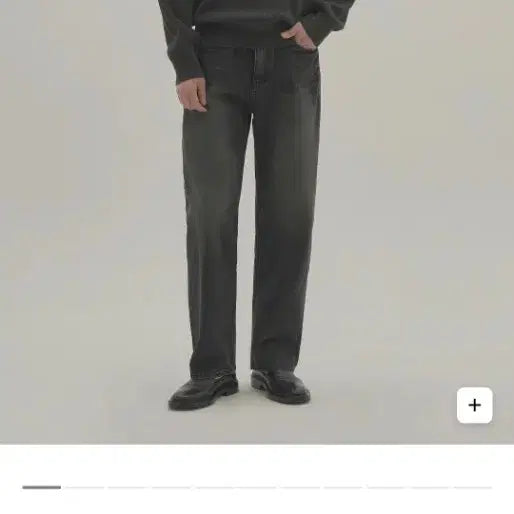 [BUNJANG] 1st Gen 5PK Wide Tapered Denim Pants - Faded Grey / [1] 인더로우 5PK 와이드 테이퍼드 데님 팬츠 페이디드 그레이