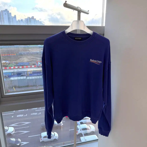 [BUNJANG] Balenciaga Wave Logo Sweatshirt (L Size) / [L size] *정품* 발렌시아가 웨이브로고 맨투맨