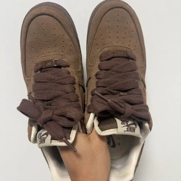 [BUNJANG] Nike Air Force 1 Brown Suede / 나이키 에어포스 브라운 스웨이드(265) 실착 1회