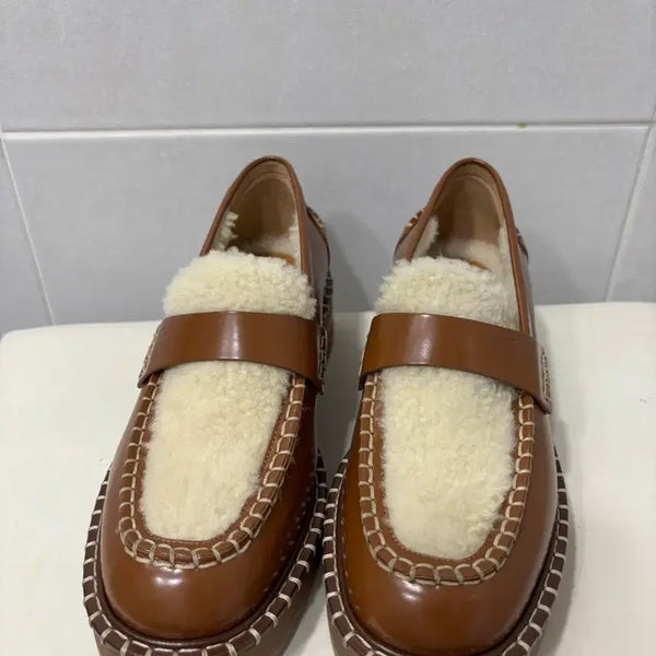 [BUNJANG] Chloe Noah Wool Loafers Size 37 / 정품)끌로에 누아 양털 로퍼